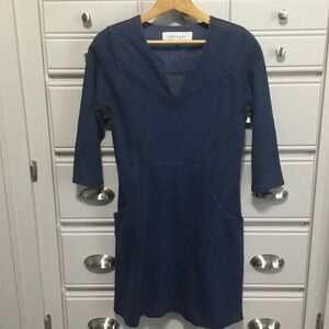 THOUGHT Organic Cotton V Neck Pocket Dress XS